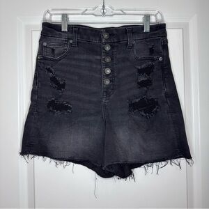 AE | Women’s Curvy Super Hi-Rise Distressed Shorts